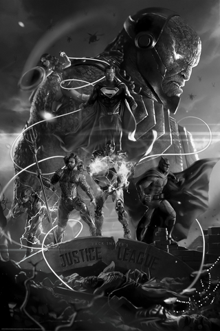 Justice League Zack Snyder's  B&W FOIL Variant