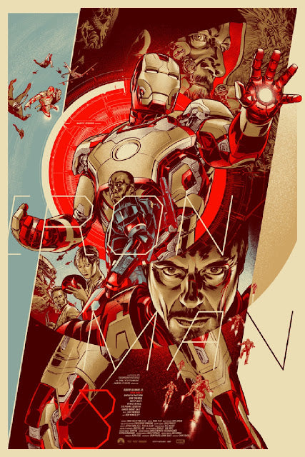 アイアンマン3 額装 Mondo 海外ポスター 海外版】アイアンマン3 ティーザー ポスター : Poster (Accessories