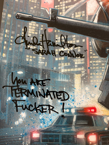 Terminator Autographed by Linda Hamilton