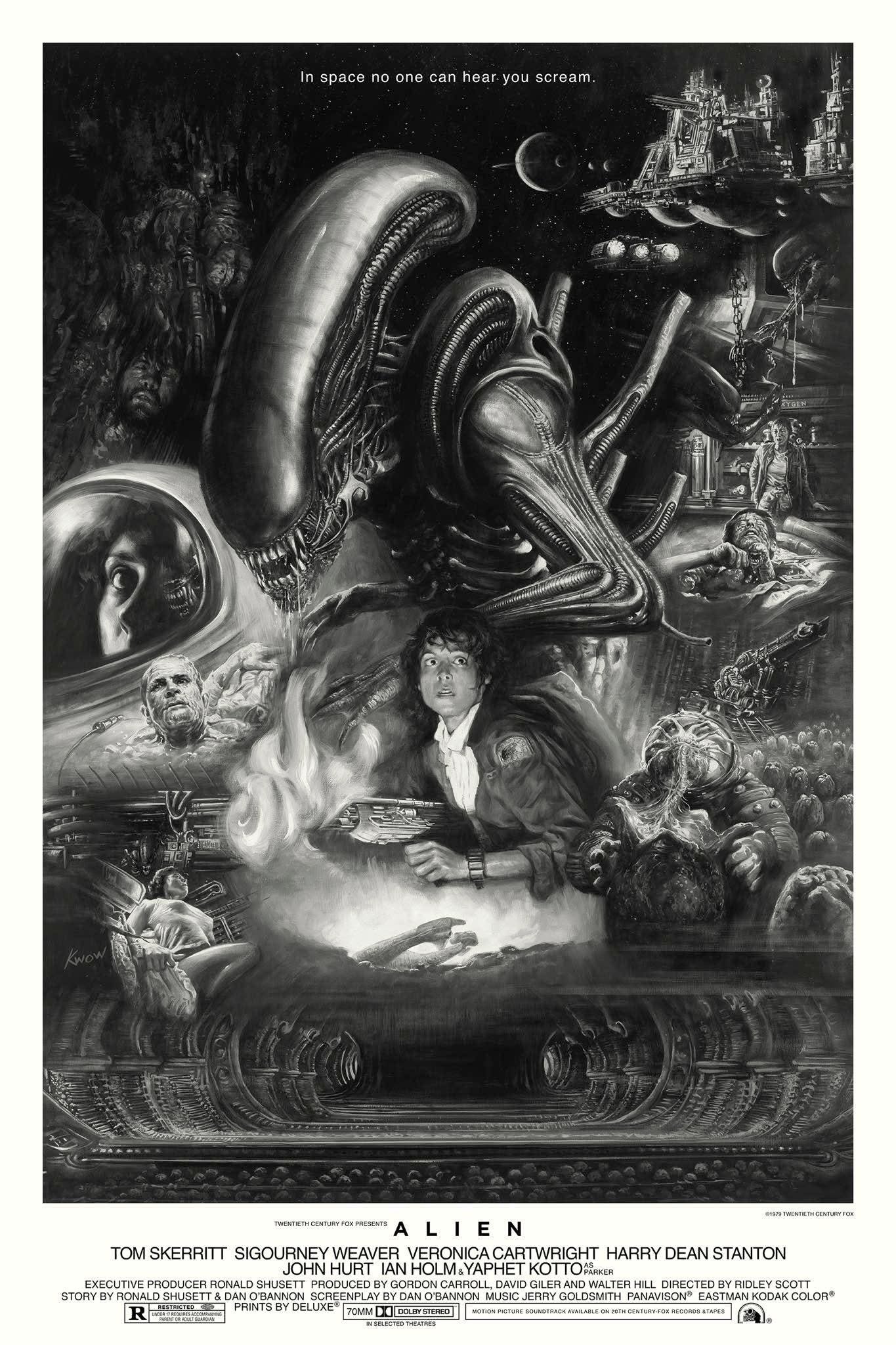 ALIEN By KWOW B&W – Movieartgallery