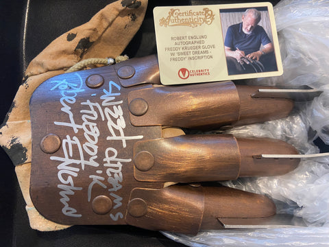 Robert Englund Autographed Freddy Krueger Authentic Glove with 'Sweet Dreams' Inscription