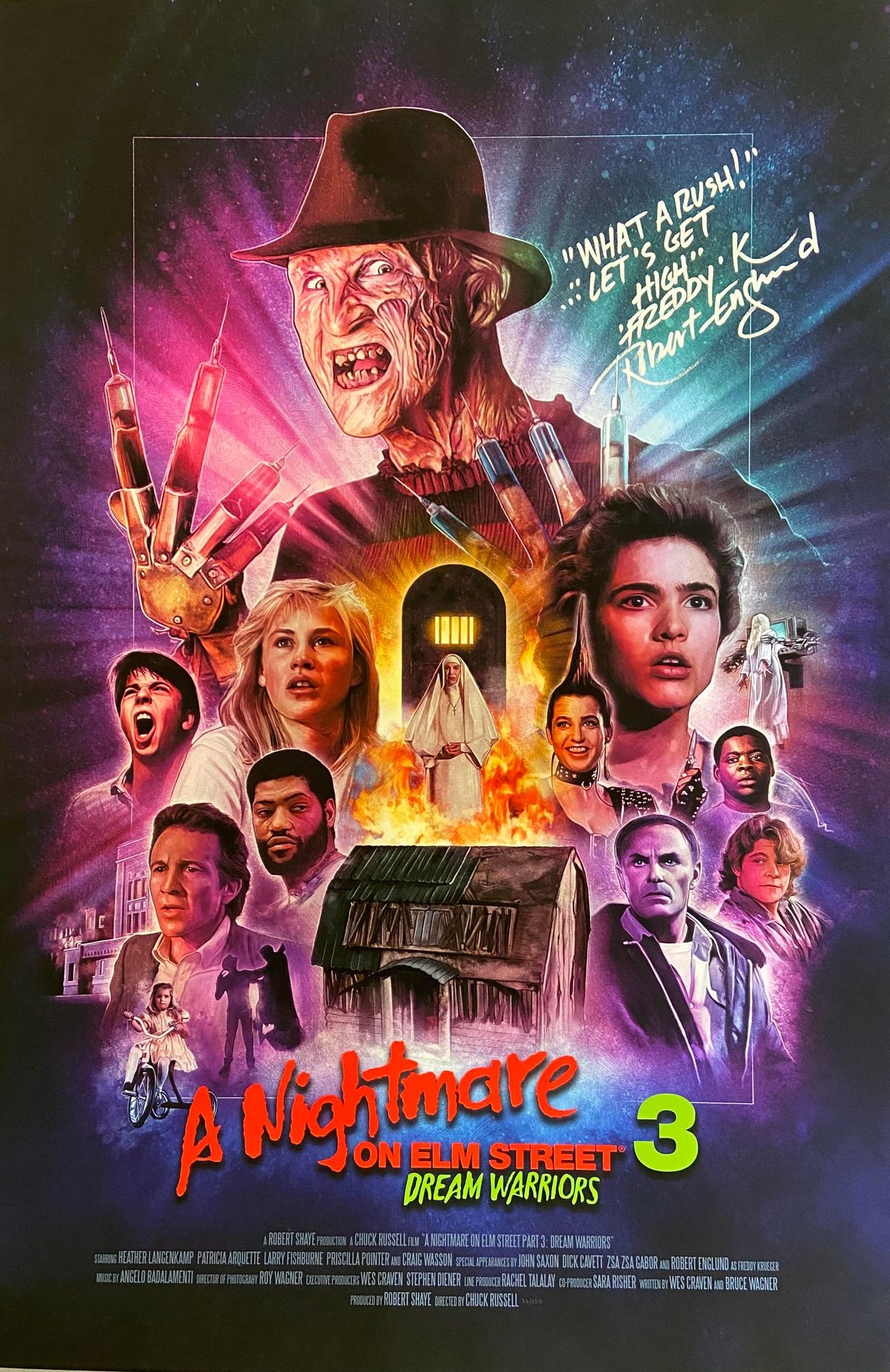 A NIGHTMARE ON ELM STREET - Dream Warriors Signed By Robert Englund