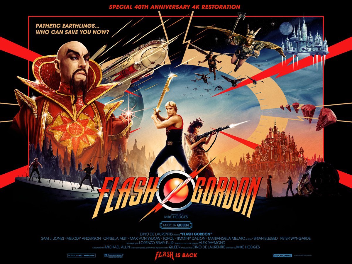 Flash Gordon quad style poster
